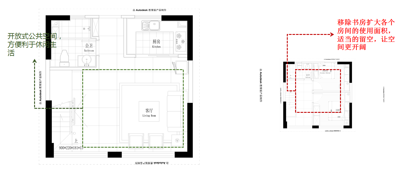 【不凡設(shè)計(jì)】聯(lián)發(fā)君領(lǐng)綬溪全戶型案例解析（9#54㎡戶型）